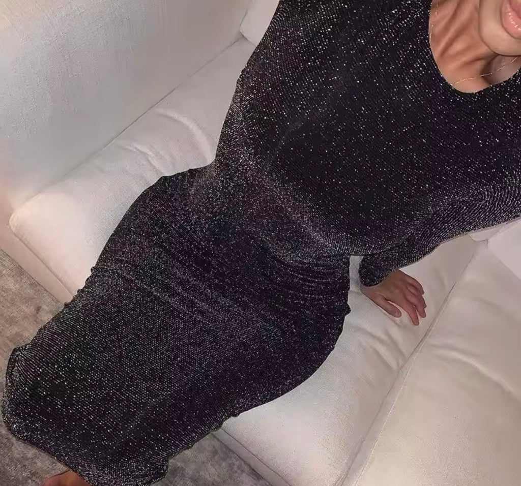 Abito longuette nero