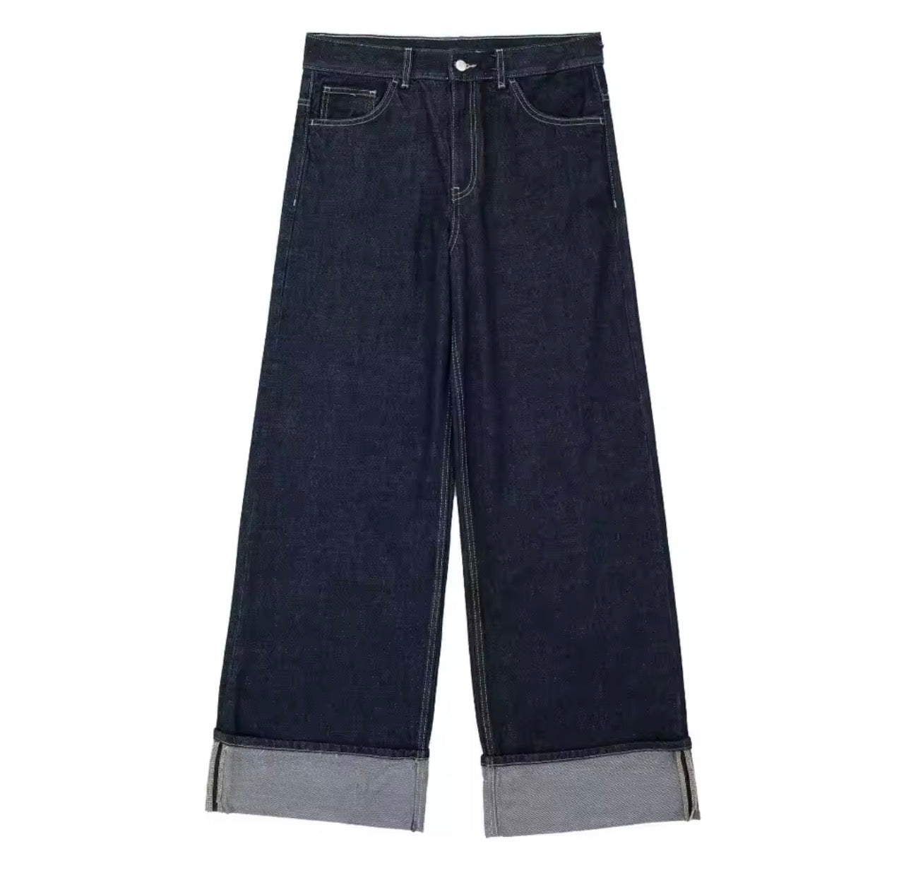 Set di pantaloni da giacca di jeans vintage da donna Cappotto monopetto con risvolto a maniche lunghe