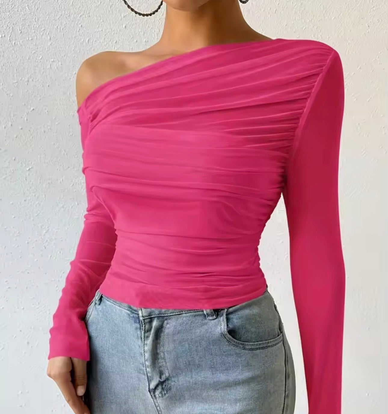 T-shirt a maniche lunghe girocollo versatile stile retrò europeo e americano slim