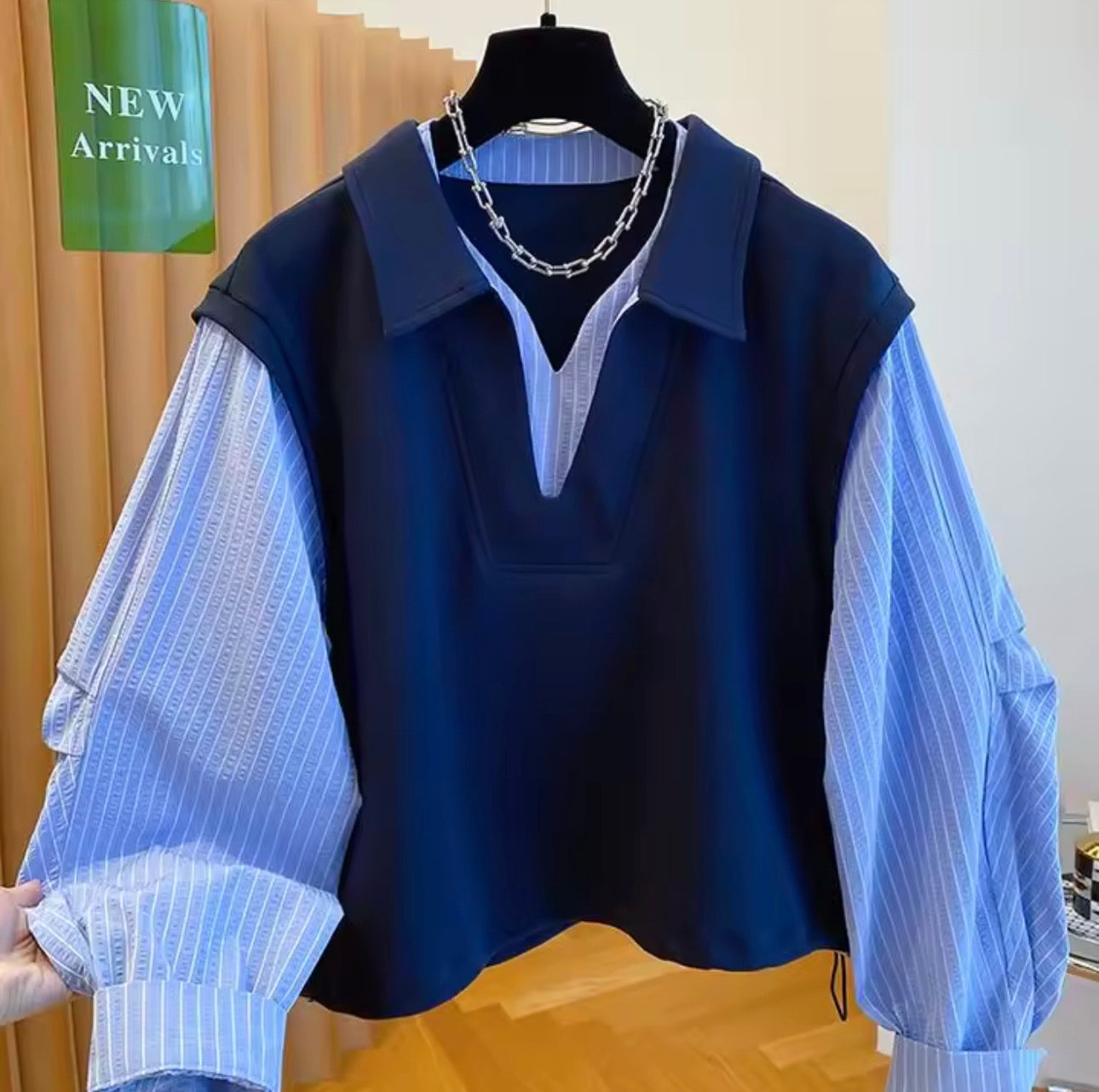 T-shirt finta in due pezzi alla moda