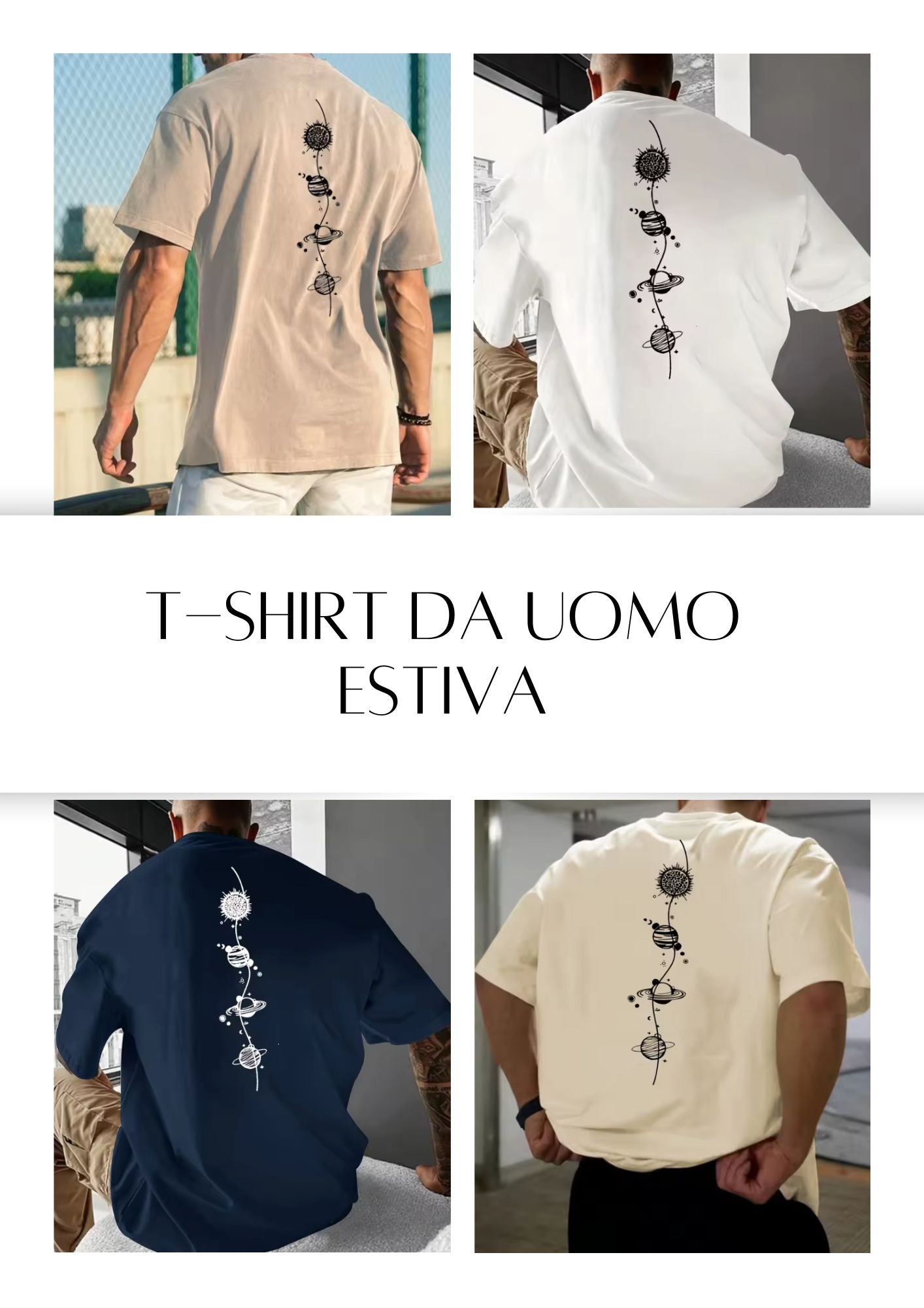 T-shirt da uomo estiva