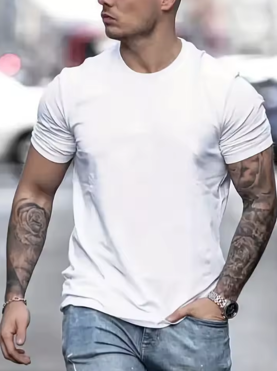 T-shirt in cotone da uomo