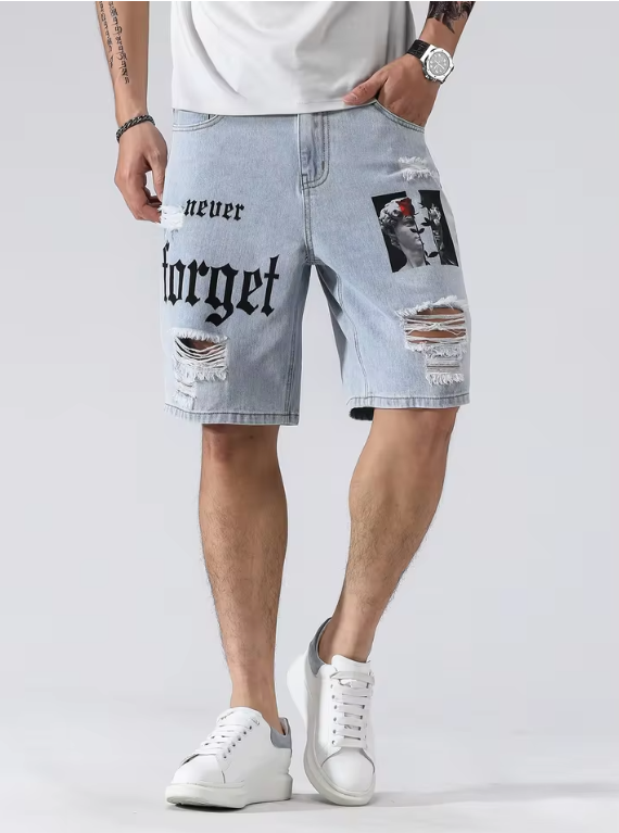 Pantaloncini di jeans elasticizzati