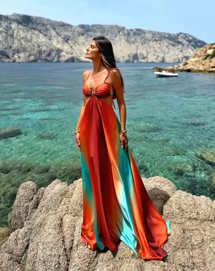 Abito lungo elegante estivo