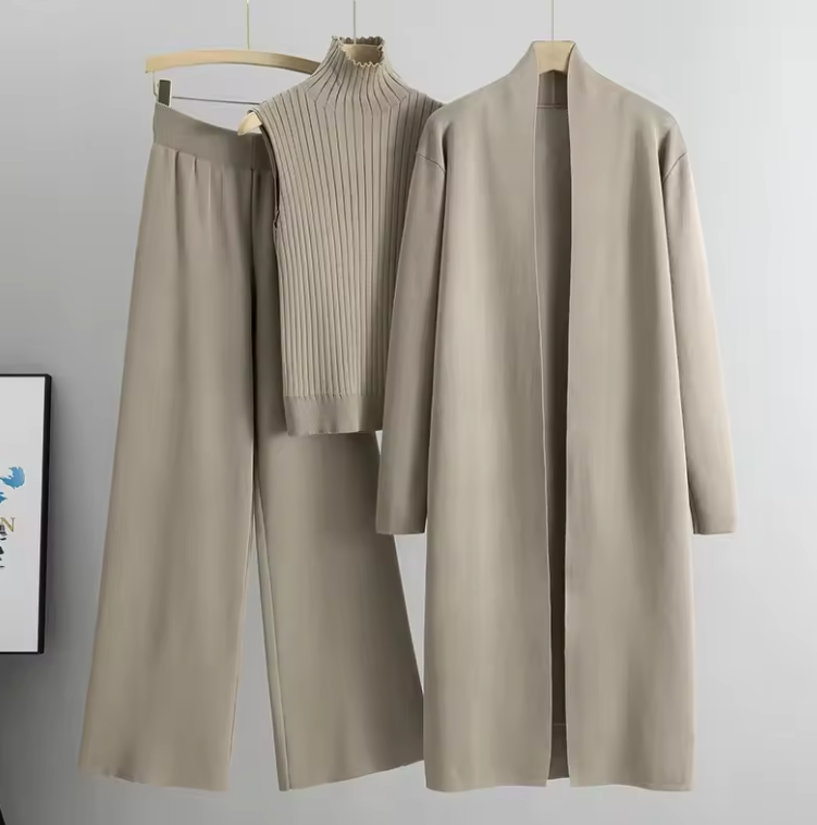 Tute cardigan da donna in 3 pezzi