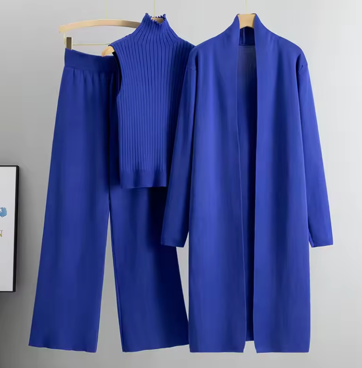 Tute cardigan da donna in 3 pezzi