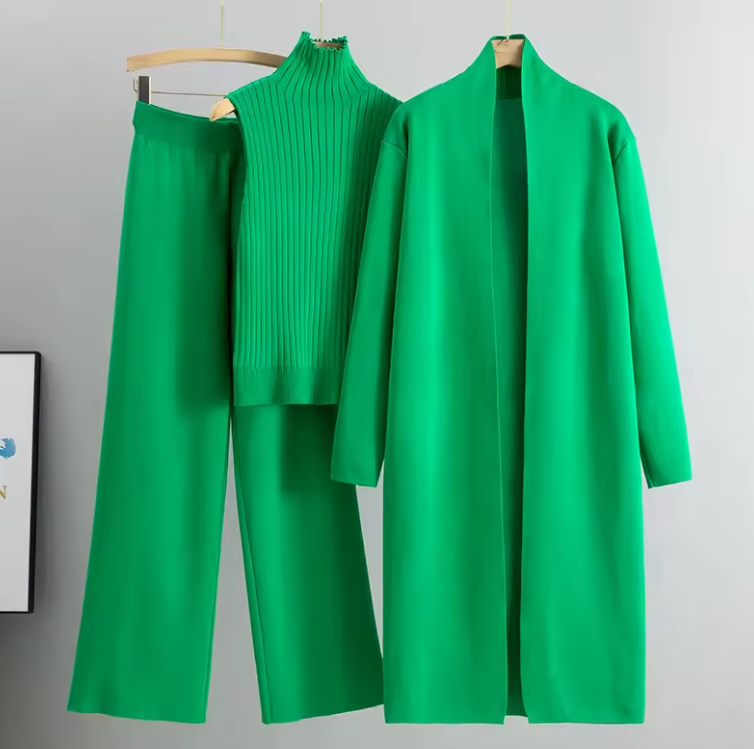 Tute cardigan da donna in 3 pezzi