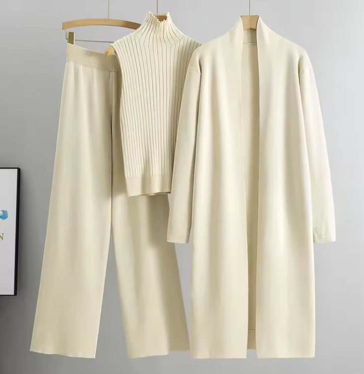 Tute cardigan da donna in 3 pezzi