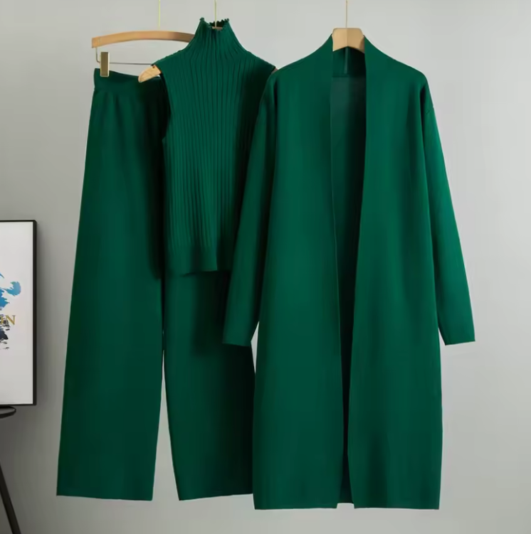 Tute cardigan da donna in 3 pezzi