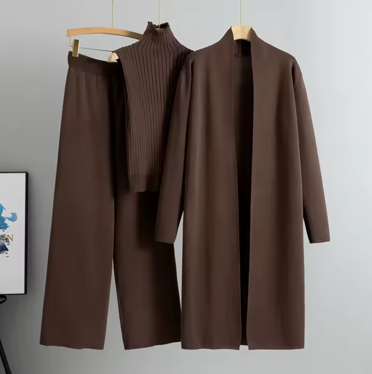 Tute cardigan da donna in 3 pezzi