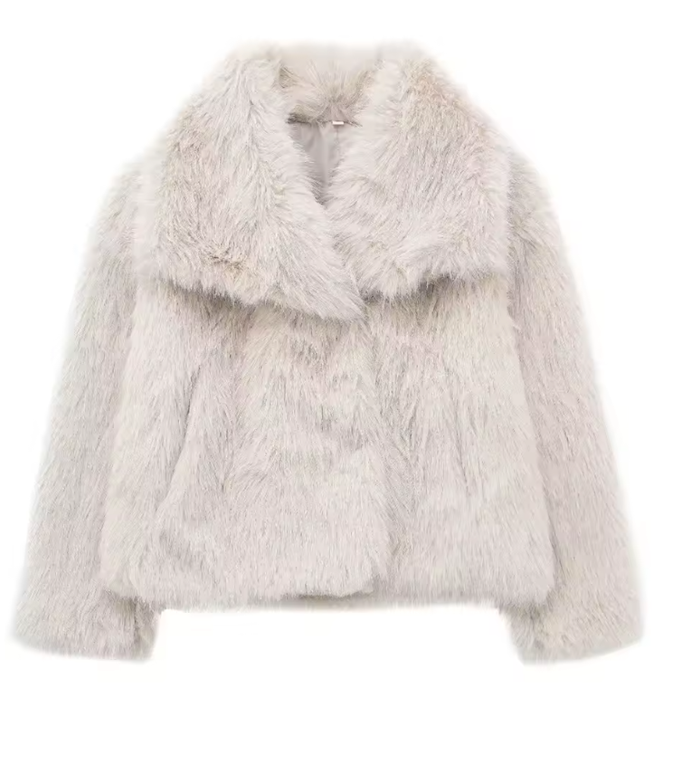 Cappotto elegante da donna in pelliccia