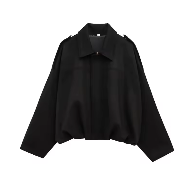 Giubbotti bomber in pelle scamosciata da donna Capispalla Giacca oversize
