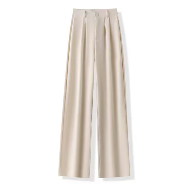 nuovi pantaloni da abito da donna a vita alta pantaloni dritti da ufficio da donna