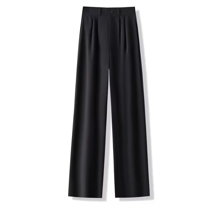 nuovi pantaloni da abito da donna a vita alta pantaloni dritti da ufficio da donna