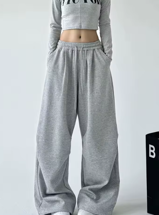 Pantaloni sportivi a gamba larga Donna Streetwear