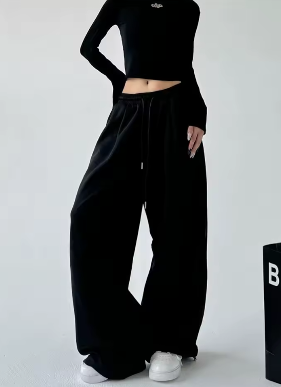 Pantaloni sportivi a gamba larga Donna Streetwear