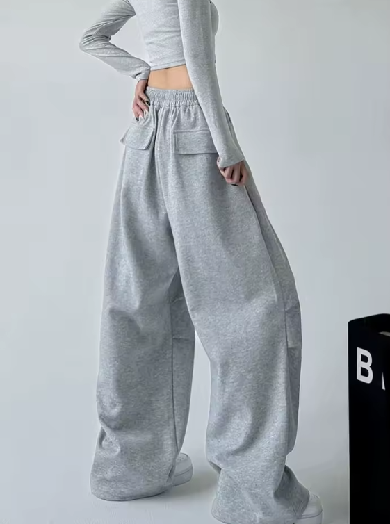 Pantaloni sportivi a gamba larga Donna Streetwear