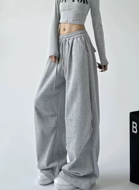Pantaloni sportivi a gamba larga Donna Streetwear