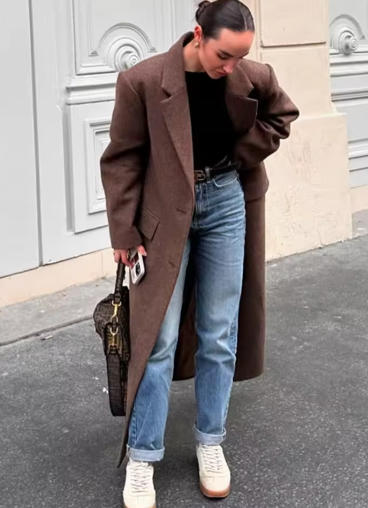 Cappotto lungo in lana