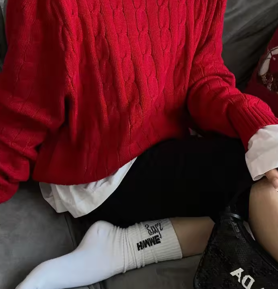 Maglione lavorato a maglia oversize