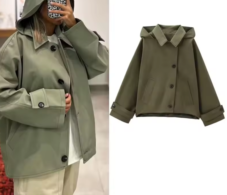 Cappuccio GiubbottiVerde Caldo Inverno