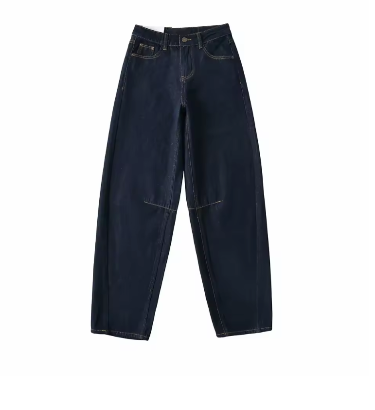 Jeans a gamba dritta a vita alta Pantaloni