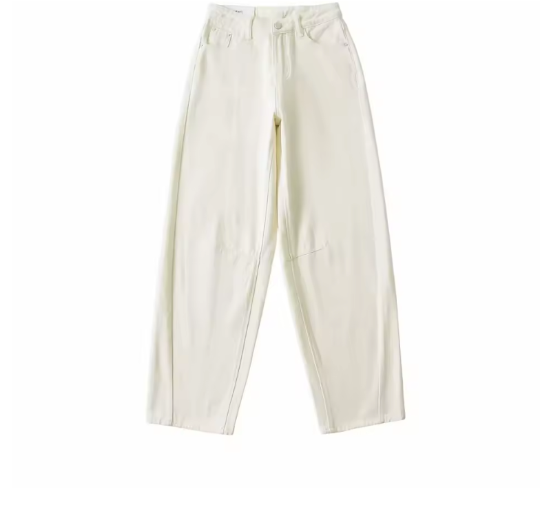 Jeans a gamba dritta a vita alta Pantaloni