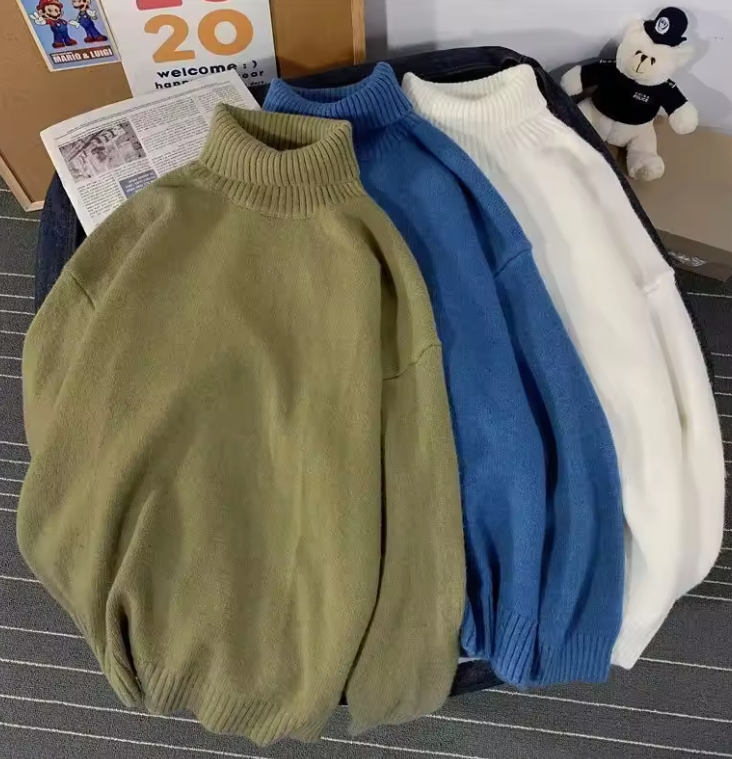 Maglione polo/vita stile coreano