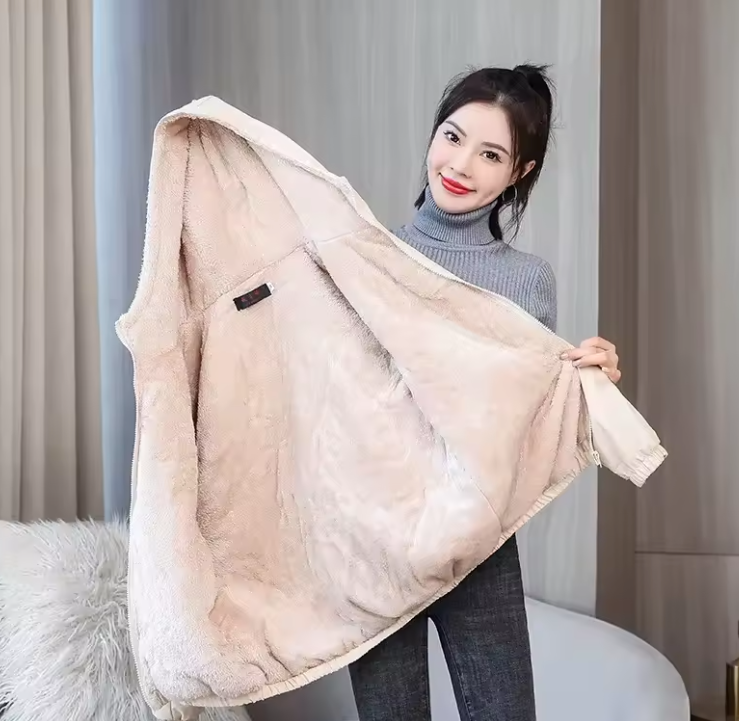 Cappotto imbottito in velluto